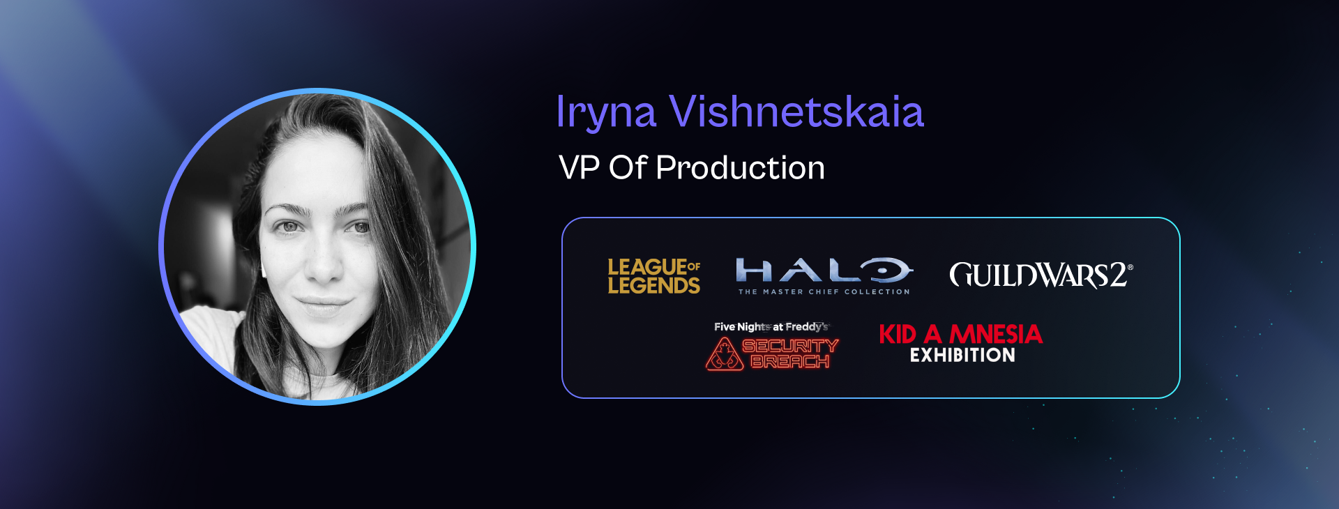 Iryna Vishnetskaia Experience